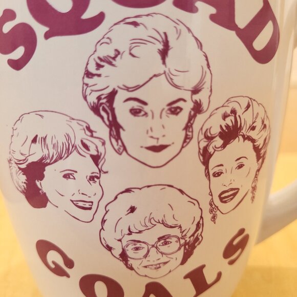 Golden Girls Mug Squad Goals 25 Oz Ceramic ABC Studios Silver Buffalo Design - Picture 7 of 16